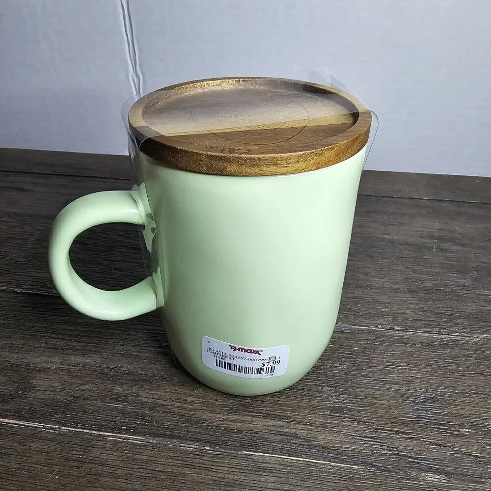 NWT Rae Dunn Artisan Hop Into Spring Pastel Green Mug 2021 Easter Magenta